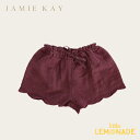 【Jamie Kay】QUINN SHORT - GRAPE 【1歳/2歳/3歳/4歳】 刺繍キュロット ボトムス スカート ジェイミーケイ ベビー 子供 女の子 おしゃれ 子供服 リトルレモネード アパレル YKZ SALE