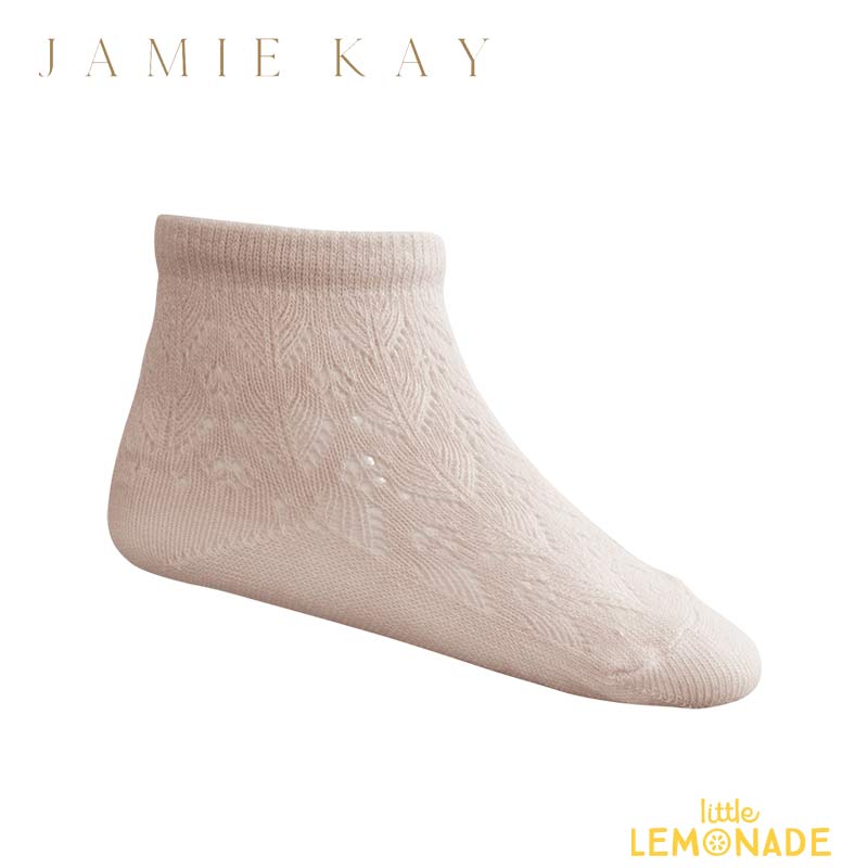 【Jamie Kay】SCALLOP WEAVE ANKLE SOCK - PILLOW