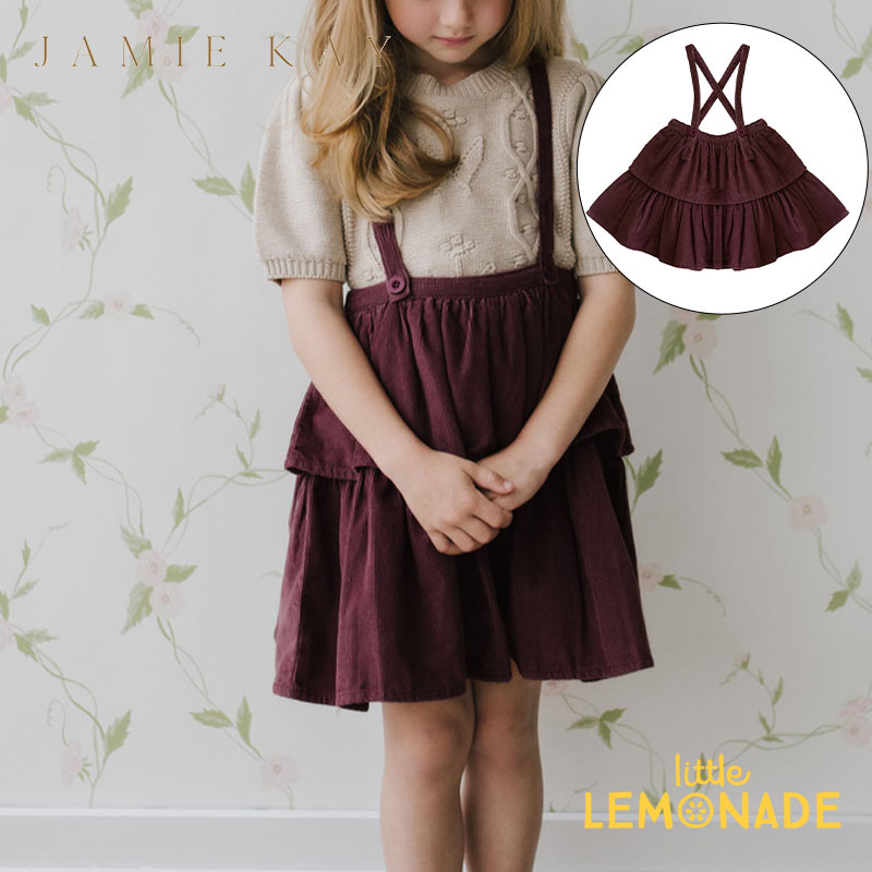 yJamie Kayz Organic Cotton Pincord Alice Dress - Bordeauxy1/2/3΁zsR[hhX WFC~[PC j[W[h I[oI[XJ[g q ̎q  gl[h q Ap SALE 24SALE Tt