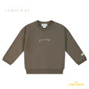 【Jamie kay】 Damien Organic Cotton Sweatshirt 【6-12か月/1歳/2歳/3歳/4歳】 Twig 長袖 スウェット トレーナー トップス ブラウン ベビー むすこ服 むすめ服 ジェイミーケイ ニュージーランド 子ども おしゃれ リトルレモネード 子ども服 アパレル Fleur Collection