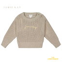 【Jamie kay】 Atticus Jumper 【6-12か月/1歳/2歳/3歳/4歳】 Sand Marl 長袖 ニット セーター トップス サンドホワイト ベビー むすこ服 むすめ服 子ども おしゃれ リトルレモネード 子ども服 アパレル Fleur Collection SALE 24SALE ★特典付き★