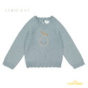 【Jamie kay】 Riley Jumper 【6-12か月/1歳/2歳/3歳/4歳】 Soft Lake Marle 長袖 セーター ブルー 梨 トップス むすこ服 むすめ服 子ども おしゃれ リトルレモネード 子ども服 アパレル Fleur Collection SALE ★特典付き★