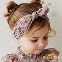 【Jamie kay】 Organic Cotton Headband - Pansy Floral Fawn ヘアバンド ヘッドバンド ヘアアクセサリー ターバン 花 ジェイミーケイ ニュージーランド 子供 女の子 おしゃれ リトルレモネード 子供服 Dahlia Collection ★特典付き★