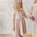 【GWセール★全品ポイント3倍】 【Jamie Kay】 Tallulah Dress 【1歳/2歳/3歳/4歳】 Cindy Whisper Pink 長袖 ワンピース ドレス ベビー 子供 女の子 おしゃれ かわいい 花柄 小花柄 リトルレモネード 子供服 アパレル Triple Treat Collection SS24 ★特典付き★