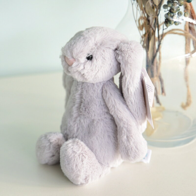 【Jellycat ジェリーキャット】 Sサイズ Bashful Silver Bunny (BASS6BS) シルバー ぬいぐるみ うさぎ【プレゼント 出産祝い ギフト】 【正規品】 あす楽 リトルレモネード