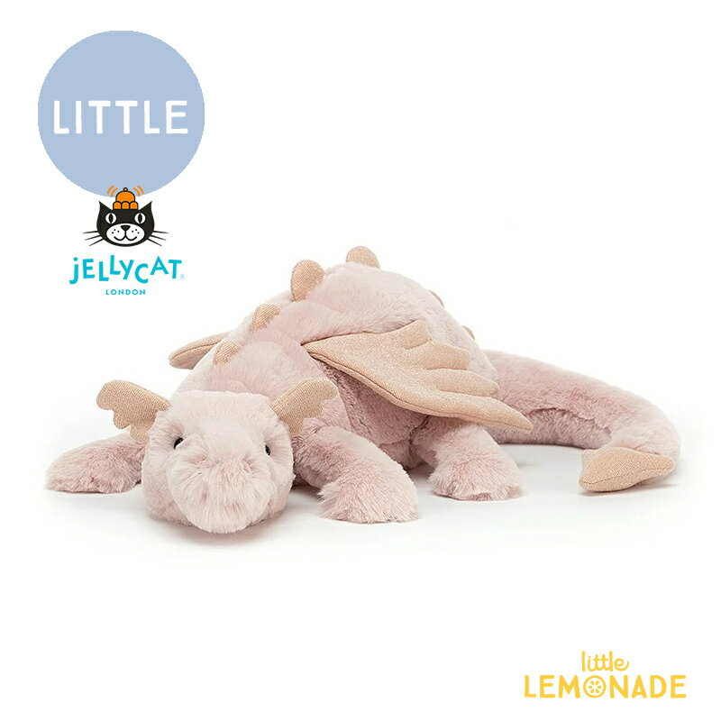 【Jellycat ジェリーキャット】 Rose Dragon Little (ROSE6DDL) ローズドラゴン ピンク ぬいぐるみ 【プレゼント 出産祝い ギフト】 【正規品】 PINK あす楽 リトルレモネード Lnw