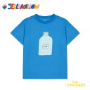 【JELLY MALLOW】Milk Bottle T-shirt【18-24か月(90cm)/3歳(100cm)/4-5歳(110cm)】BLUE Tシャツ ミルク 牛乳 イラスト トップス 半袖 ブルー ユニーク こども服 ベビー服 キッズ服 リトルレモネード ゼリーメロ アパレル (JM2510108) SS25SALE KTZ