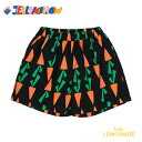 【JELLY MALLOW】Carrot Shorts【18-24か月(90cm)/3歳(100cm)/4-5歳(110cm)】BLACK ショーツ ストライプ シマシマ バイカラー パンツ ボトムス 半ズボン 総柄 ユニーク こども服 ベビー服 キッズ服 リトルレモネード ゼリーメロ アパレル (JM2510431) SS25SALE KTZ
