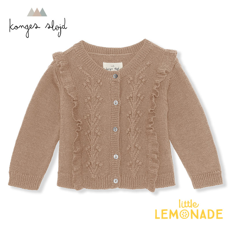 Konges Sloejd FIOL FRILL CARDIGAN 12/18/2С MAPLE SUGAR ˥å ǥ ȥåץ å Υ  󥲥 22AW KS3843٥ӡ Ҷ λ ȥ͡ ٥ӡ ѥ ֤ YKZ