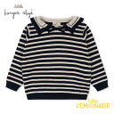 【Konges Sloejd】 SEALA KNIT BLOUSE GOTS BLUE STRIPE 【2歳/3歳/4歳】 セーラー ニット ブラウス キッズ おしゃれ コンゲススロイド ベビー 子供 女の子 男の子 リトルレモネード ベビー服 アパレル 赤ちゃん YKZ AW23 KS6094