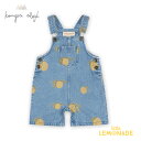 【Konges Sloejd】 MAGOT OVERALLS GOTS 【12か月/18か月/2歳】LEMON DENIM オーバーオール デニム サロペット ...