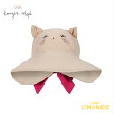 【Konges Sloejd】KITTY CAT SUN HAT GRS【12-18か月/2-4歳】 SOFT PINK サンハット 帽子 日よけ cat ネコ...