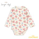 コンゲススロイド BASIC LS BODY GOTS (9か月/12か月) Konges Sloejd ロンパース ボディ オーガニックコットン 花柄 BELLA ROSITA 総柄 長袖 肌着 赤ちゃん 子ども服 ベビー キッズ 70cm 80cm 出産祝い リトルレモネード アパレル KS103702 AW25 KTZ