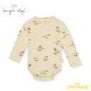 コンゲススロイド BASIC LS BODY GOTS (9か月/12か月) Konges Sloejd オーガニックコットン 恐竜柄 kubi 総柄 長袖 ロンパース ボディ 肌着 赤ちゃん 子ども服 ベビー キッズ 70cm 80cm 出産祝い リトルレモネード アパレル KS103702 AW25 KTZ