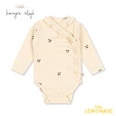 コンゲススロイド SUI NEWBORN FRILL BODY GOTS (0-1か月/3か月/6か月) Konges Sloejd ロンパース ボディ オーガニックコットン CHERRY チェリー さくらんぼ 肌着 新生児 子ども服 ベビー 50 60 70cm 出産祝い 出産準備 リトルレモネード アパレル KS104004 AW25 KTZ
