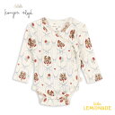 コンゲススロイド MINNIE NEWBORN BODY GOTS (0-1か月/3か月/6か月) PUPPY ロンパース ボディ Konges Sloejd オーガニックコットン ス パピー ワンちゃん ホワイト 肌着 新生児 子ども服 ベビー 50 60 70cm 出産祝い 出産準備 リトルレモネード アパレル KS103919 AW25 KTZ