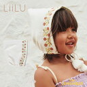 【LiiLu】 Folk Pixie Bonnet 【2-4歳】 ボンネット ホワイト 花刺繍 ヘアアクセサリー おしゃれ リール ドイツ オーガニック 子供 おしゃれ リトルレモネード 女の子 子供服 アパレル SALE