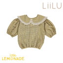 楽天リトルレモネード楽天市場店【GWセール★全品ポイント3倍】 【LiiLU】Asra Blouse 【2歳/6歳】 liss23_053 トップス ブラウス チェック柄 ブラウス ハンドメイド トップス 子ども服 海外アパレル リール ドイツ オーガニック リトルレモネード アパレル YKZ SS23 SALE 24SALE