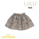 【LiiLU】 Sanja Skirt 【4歳/6歳/8歳/10歳/12歳】 花柄 flour スカート ミニスカート 花柄 フラワー flour リール ドイ...