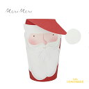 【Meri Meri】ジョリー サンタ フェイズ ペーパーカップ 8個入り Jolly Santa Cups クリスマス 紙コップ 紙カップ 使い捨てカップ ホームパーティー テーブルコーディネート メリメリ 208747 あす楽 リトルレモネード