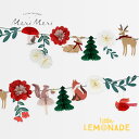 【Meri Meri】クリスマス ウッドランド ガーランド バナー クリスマスパーティー Woodland Christmas ホームパーティー Xmas クリ...