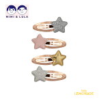 【Mimi&Lula】 TOKYO STAR CLIC CLACS / スターパッチンどめ4個セット ヘアクリップ ヘアアクセサリー アクセサリー 女の子 星 誕生日 お出かけ プレゼント ギフト ミミアンドルーラ あす楽 リトルレモネード
