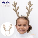 楽天リトルレモネード楽天市場店【Mimi&Lula】 Glitter antlers ゴールド トナカイの角 カチューシャ型 ヘッドアクセサリー クリスマス Christmas 帽子 reindeer antlers gold 仮装 ギフト ミミアンドルーラ ML11209999 あす楽 リトルレモネード