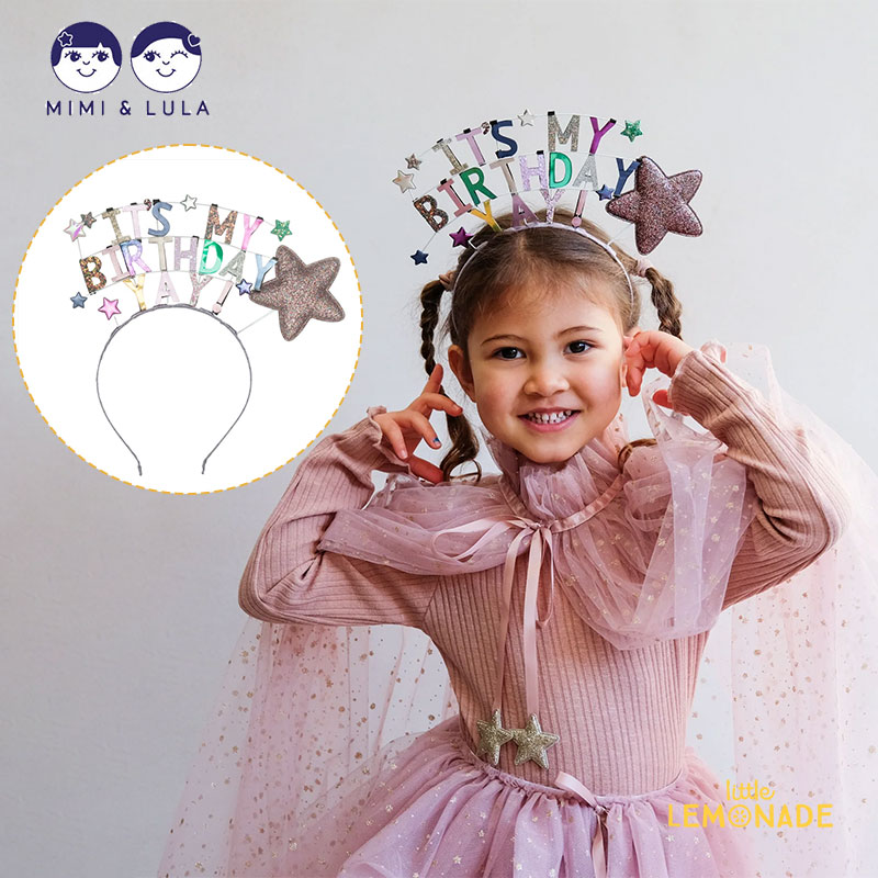 【Mimi&Lula】IT S MY BIRTHDAY HEADDRESS イッツ マイバースデー カチューシャ ヘアアクセ ヘッドアクセ 誕生日会 アクセサリー バースデーパーティー デコレーション インテリア ギフト ミミ…