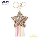 【Mimi&Lula】BRIGHT STAR KEYRING ゴールドスターキーリング グリッター スターモチーフ キーホルダー ラメ キラキラ 星 チャーム ...