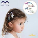 【Mimi&Lula】Rollerskate clips ZIGGY ヘアクリップ 4個セット ヘアアクセサリー アクセサリー 女の子 宇宙 スペース 惑星 土...
