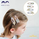 【Mimi&Lula】Strike a pose clips ZIGGY ヘアクリップ 4個セット ヘアアクセサリー アクセサリー 女の子 カメラ フラッシュ ...