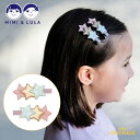 【Mimi&Lula】LAYERED STAR CLIPS レイヤードスター ヘアクリップ 2個セット ヘアアクセサリー アクセサリー 花柄 リボン オシャレ ...