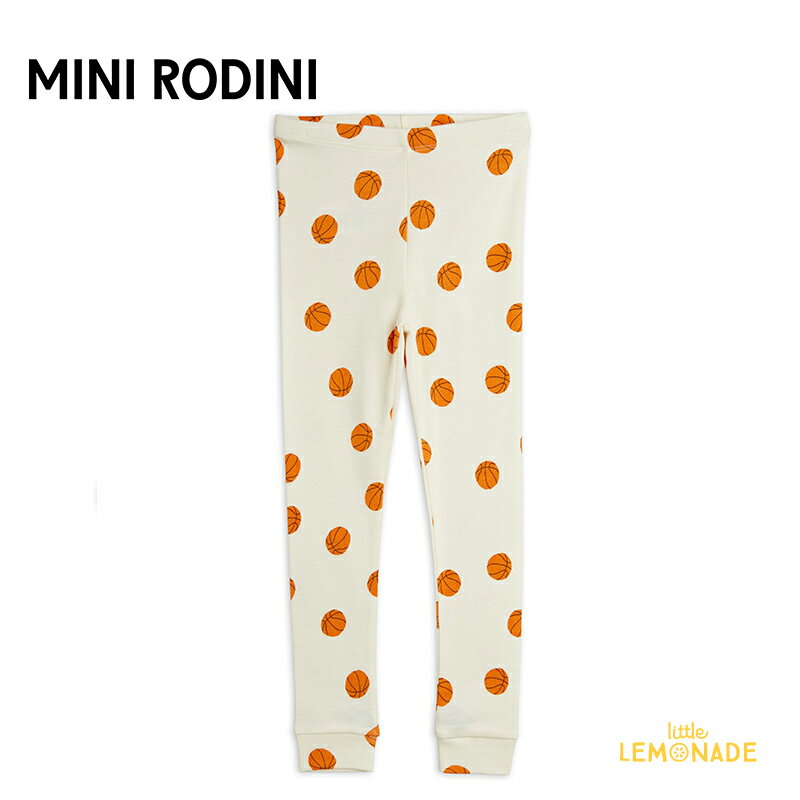 【Mini Rodini】BASKETBALL AOP LEGGINGS【80/86・92/98・104/110】バスケットボール レギンス GOTS認定 スパッツ オーガニックコットン ベビー服 子ども服 ボトムス 輸入アパレル リトルレモネード ミニロディーニ (2423013411) YKZ SS24