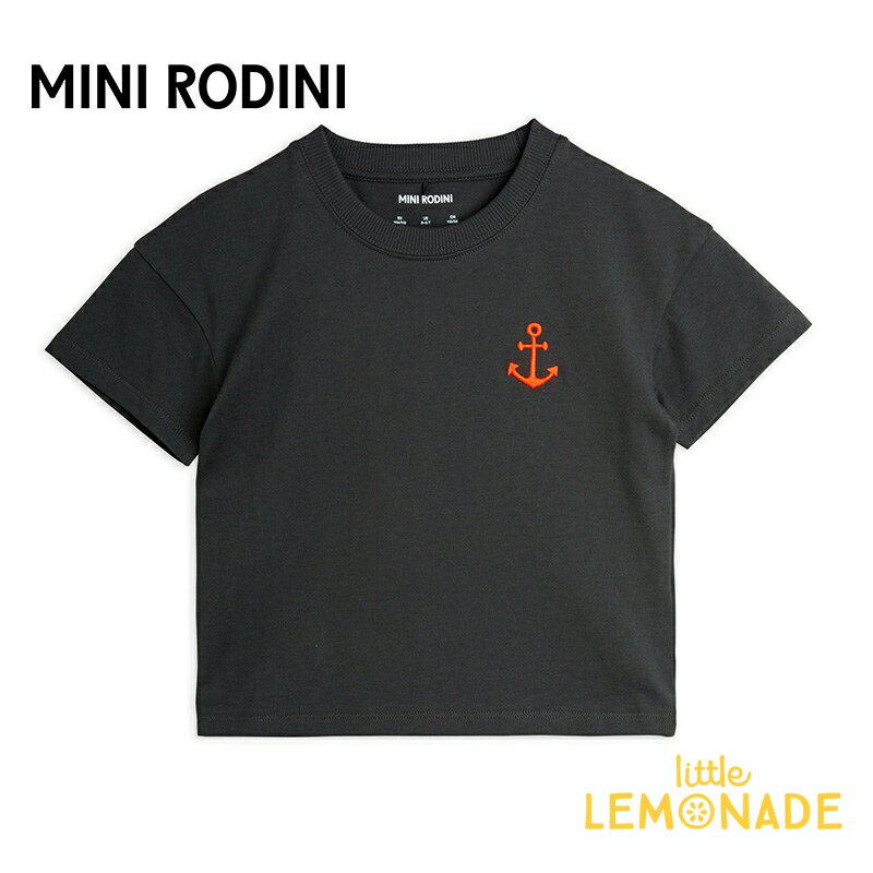 Mini RodiniAnchor emb ss tee80/8692/98104/110 Ⱦµ T ݥ ֥å ץ ȥåץ ٥ӡ Ҥɤ   ̵ ̲  ȥ͡ ߥ˥ǥ (24620119) ѥ YKZ AW24pre