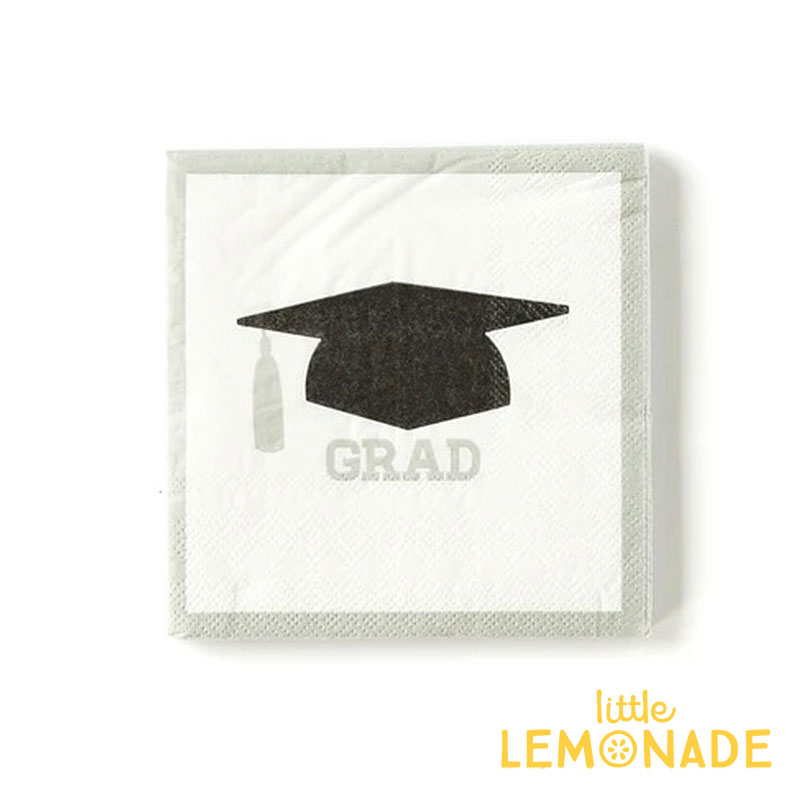  コングラッツ カクテルナプキン 25枚入 卒業式 graduate cap Grad Cocktail Napkin  あす楽 リトルレモネード