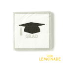 【GWセール★全品ポイント3倍】 【my mind 039 s eye】 コングラッツ カクテルナプキン 25枚入 卒業式 graduate cap【ガーランド graduation 謝恩会 卒園式 デコレーション 装飾 飾り お祝い イベント】 Grad Cocktail Napkin 【メール便可】 あす楽 リトルレモネード