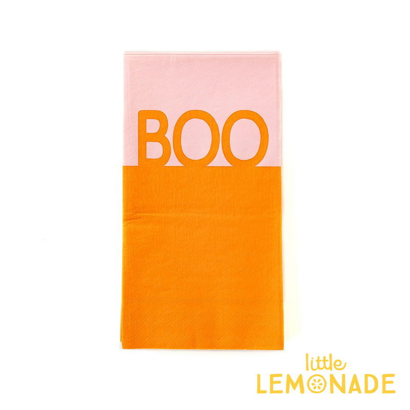 【my mind's eye】 ハロウィン BOO ペーパーナプキン 25枚入り Happy Haunting Boo Napkins オレンジ ピンク 可愛い おしゃれ ハロウィーン 飾り HALLOWEEN 紙ナプキン ペーパータオル パーティー 装飾 あす楽 リトルレモネード