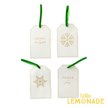 【my mind's eye】 シンプル クリスマス ギフト タグセット Glam Snowflakes Gift Tag Set ギフトタグ クリスマス プレゼント オーナメント 飾りChristmas party 雪の結晶 紙製オーナメント あす楽 リトルレモネード