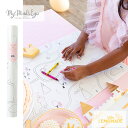 【my mind's eye】プリンセス テーブルランナー PRINCESS TABLE RUNNER ぬり絵ができるランナー テーブルクロス テーブルコーディネート 誕生日 ホームパーティー ピンク (PRC820) リトルレモネード