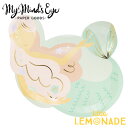 【my mind's eye】 Under The Sea マーメイド 人魚 ペーパープレート 8枚入り ケーキプレート 使い捨て皿 パーティー皿 誕生日 紙皿...
