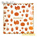 【my mind's eye】 感謝祭 ペーパープレート 8枚入り 25.4×25.4cm Thanksgiving サンクスギビング 使い捨て皿 プレート 誕...