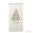 刺繍タペストリー 【クリスマスツリー】 バナー Xmas tree クリスマスツリー Christmastree 飾りつけ 壁 飾り インテリア ナチュラル 撮影 布 Tapestry リトルレモネード