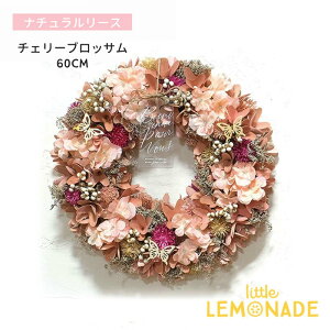 ナチュラルリース チェリーブロッサム 桜 リース ひな祭り お誕生日 お祝い 飾り付け ディスプレイ 玄関 リビングダイニング 女の子