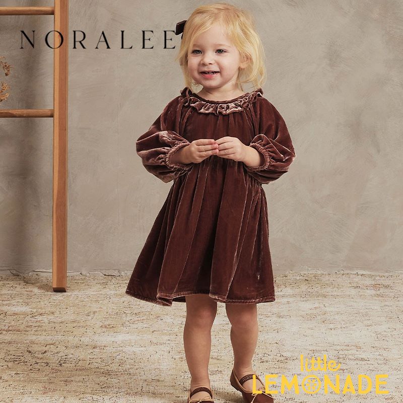 【NORALEE】 ADELINE DRESS WINE 【12か月/2歳/4歳】 ドレス ワンピース フォーマル 結婚式 ノラリー ..