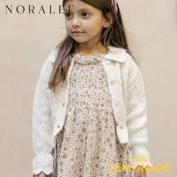 【NORALEE】POINTELLE CARDIGAN IVORY 【12か月/2歳/4歳】 カーディガン 女の子 フォーマル アウター 羽織 フォーマル パーティー お誕生日 ギフト プレゼント あす楽 リトルレモネード YKZ