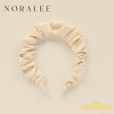 【NORALEE】GATHERED HEADBAND || NATURAL ヘアバンド ホワイト カチューシャ 髪飾り 結婚式 フォーマル お呼ばれ パーティ ...