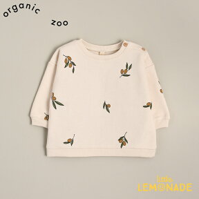 【organic zoo】 Olive Garden Sweatshirt オリーブ柄 スウェットシャツ トレーナー 3-6か月/6-12か月/1-2歳/2-3歳/3-4歳 トップス オーガニックコットン　オーガニックズー ベビー シンプル おしゃれ OBSOZ あす楽 リトルレモネード アパレル 20AW 24SALE