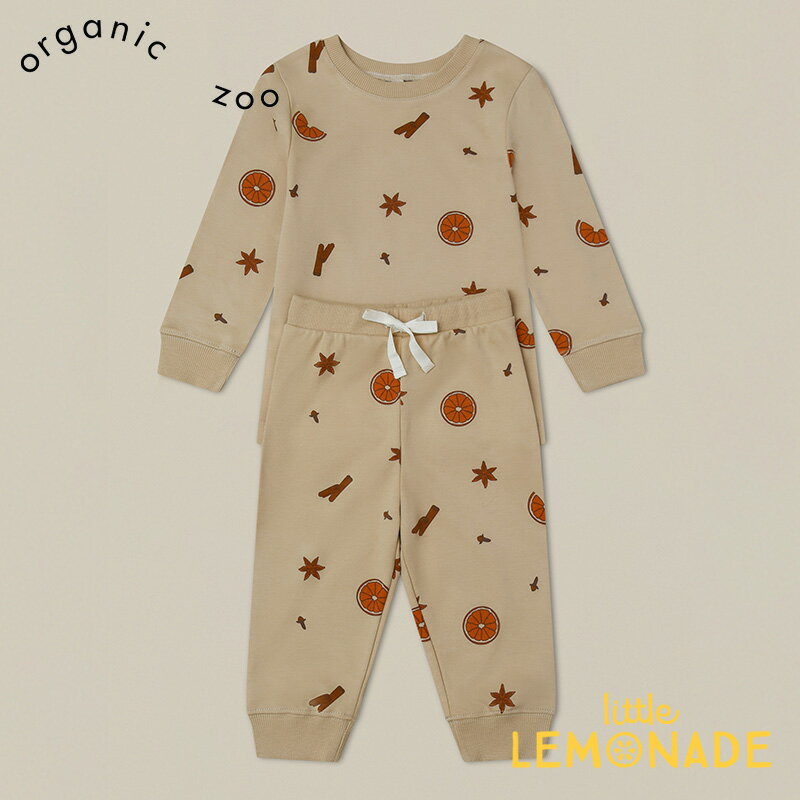 【organic zoo】 Winter Spice PJ's 【1-2歳/2-3歳/3-4歳/4-5歳】 Christmas Specials 長袖 セットアップ ルームウェア パジャマ オーガニックズー クリスマス 限定販売 ベビー ユニセックス 男の子 女の子 あす楽 リトルレモネード アパレル 23AW WSPICEPJ