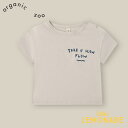 楽天リトルレモネード楽天市場店【organic zoo】Take it Slow. Flow. Boxy T-Shirt 【1-2歳/2-3歳/3-4歳/4-5歳】半袖 Tシャツ トップス カットソー シンプル ブルー ロゴ オーガニックズー ベビー 子ども むすこ服 むすめ服 ユニセックス リトルレモネード アパレル SS24 14STTSF