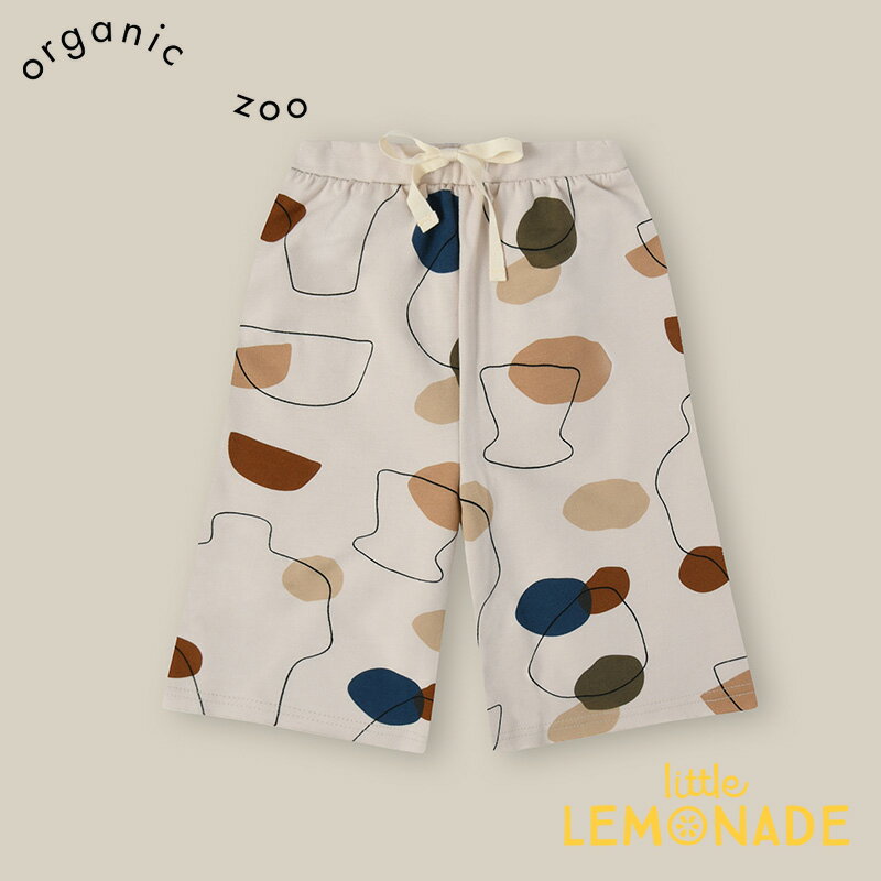 楽天リトルレモネード楽天市場店【organic zoo】Ceramics Wide Leg Pants 【1-2歳/2-3歳/3-4歳】 ワイドパンツ セラミック柄 パンツ ズボン ボトムス ホワイト 総柄 オーガニックズー ベビー むすこ服 むすめ服 ユニセックス リトルレモネード アパレル SS24 14CWLOZ